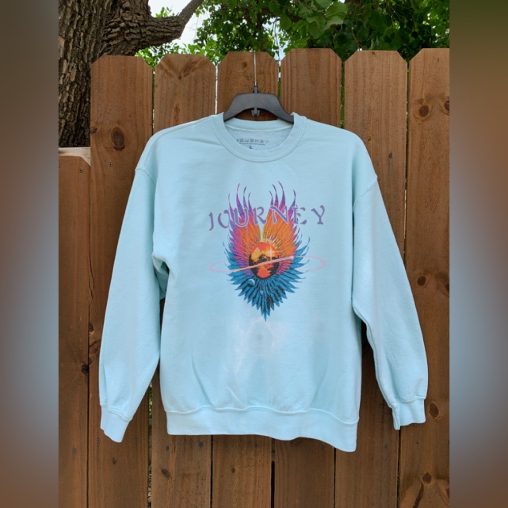 Journey crew neck pullover sweatshirt size Large.